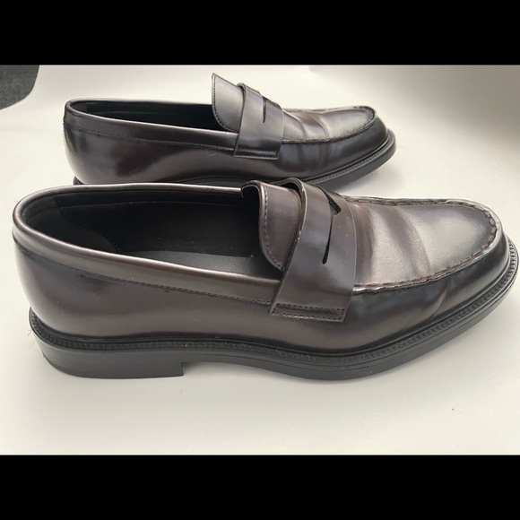 Zara mens maroon loafers size 42 - Picture 2 of 3